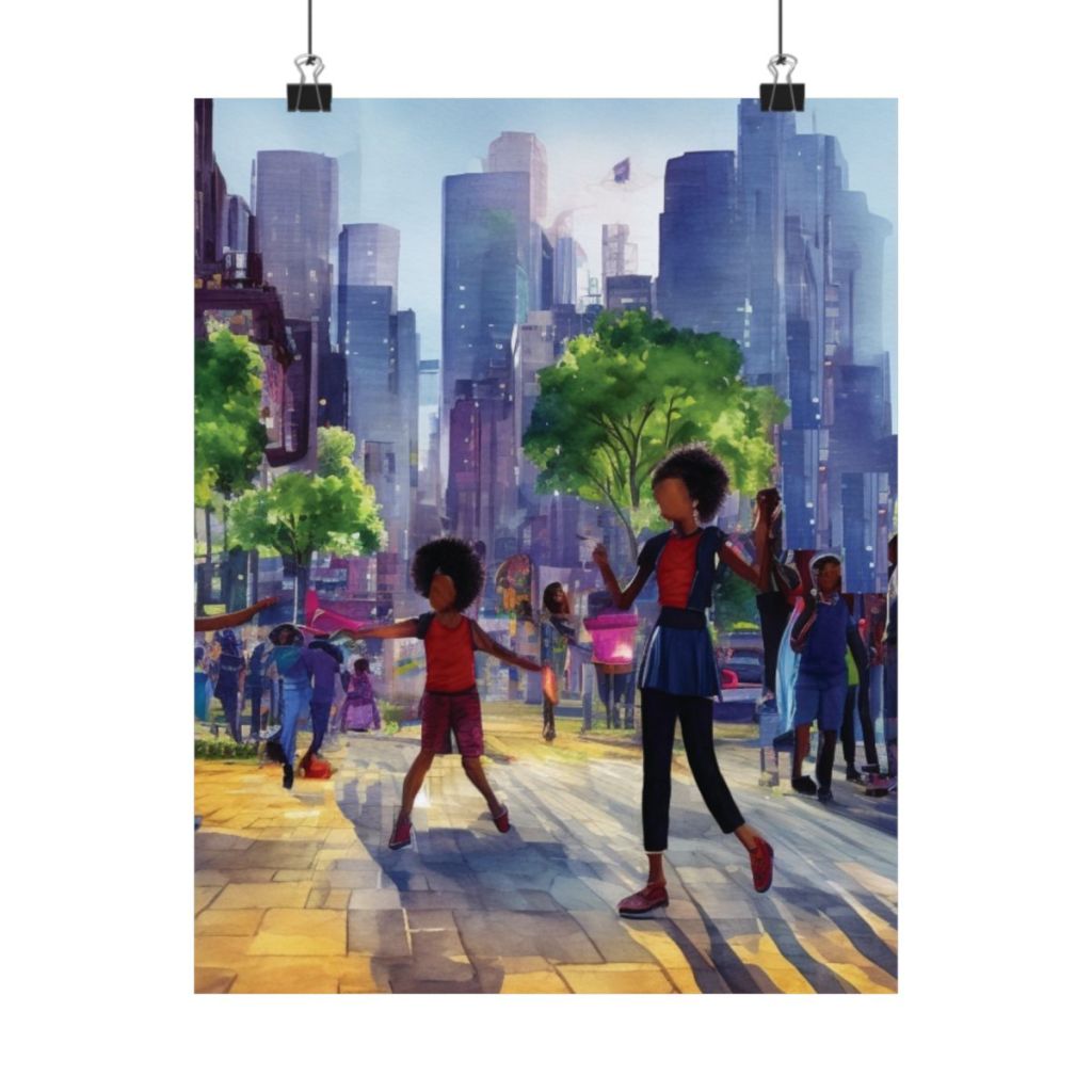 angela redding design's Dancing In the Street poster